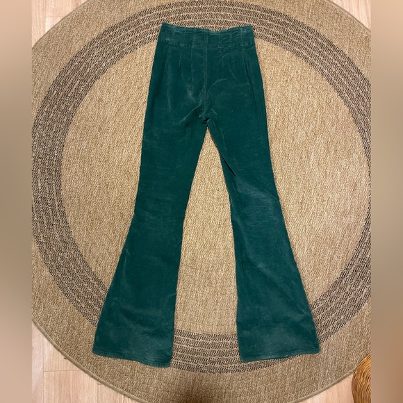 We The Free ‘Jayde’ Corduroy Flare Pants in teal - Picture 3 of 3
